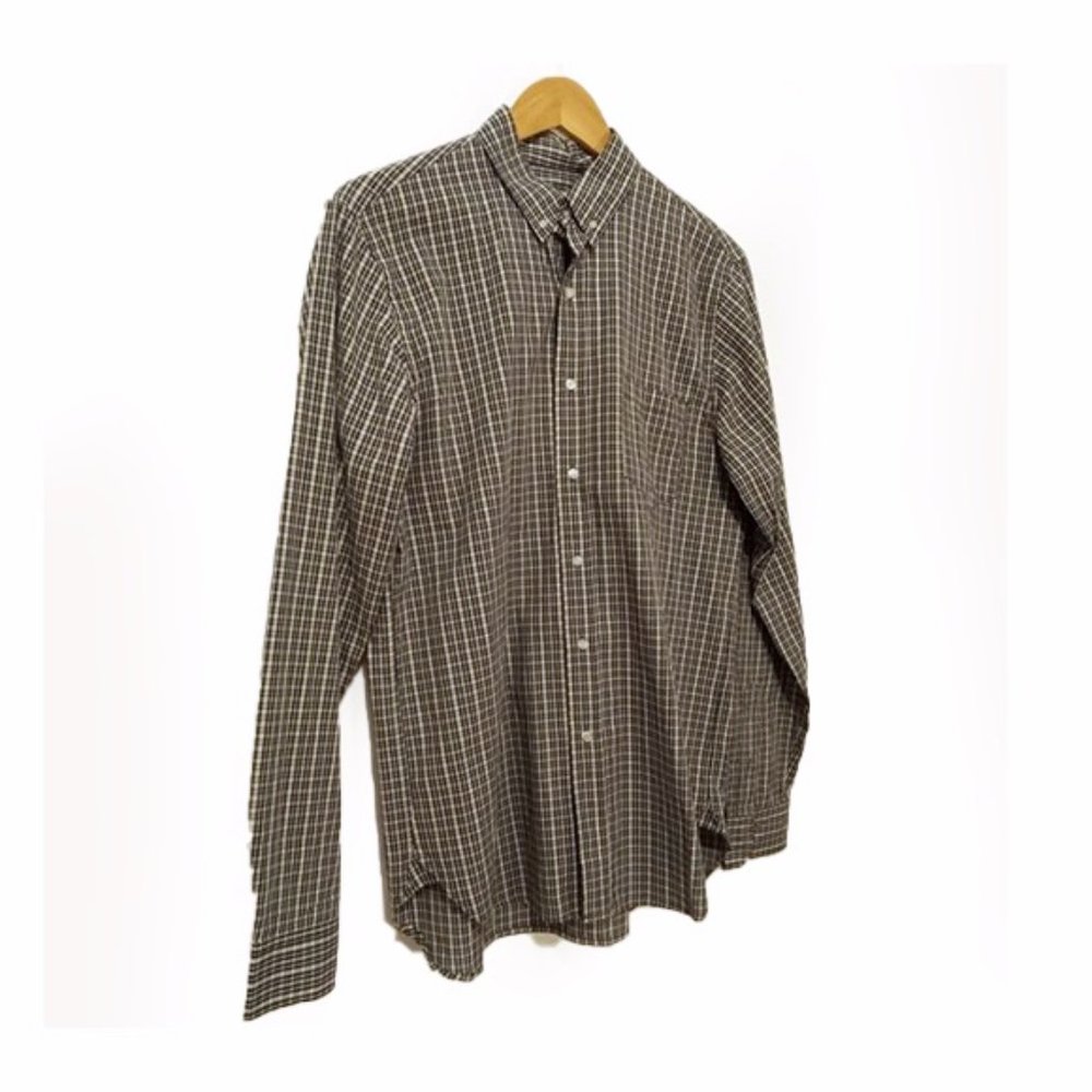 SHADES OF GREIGE - Casual check shirt - Sz. L (16.5)